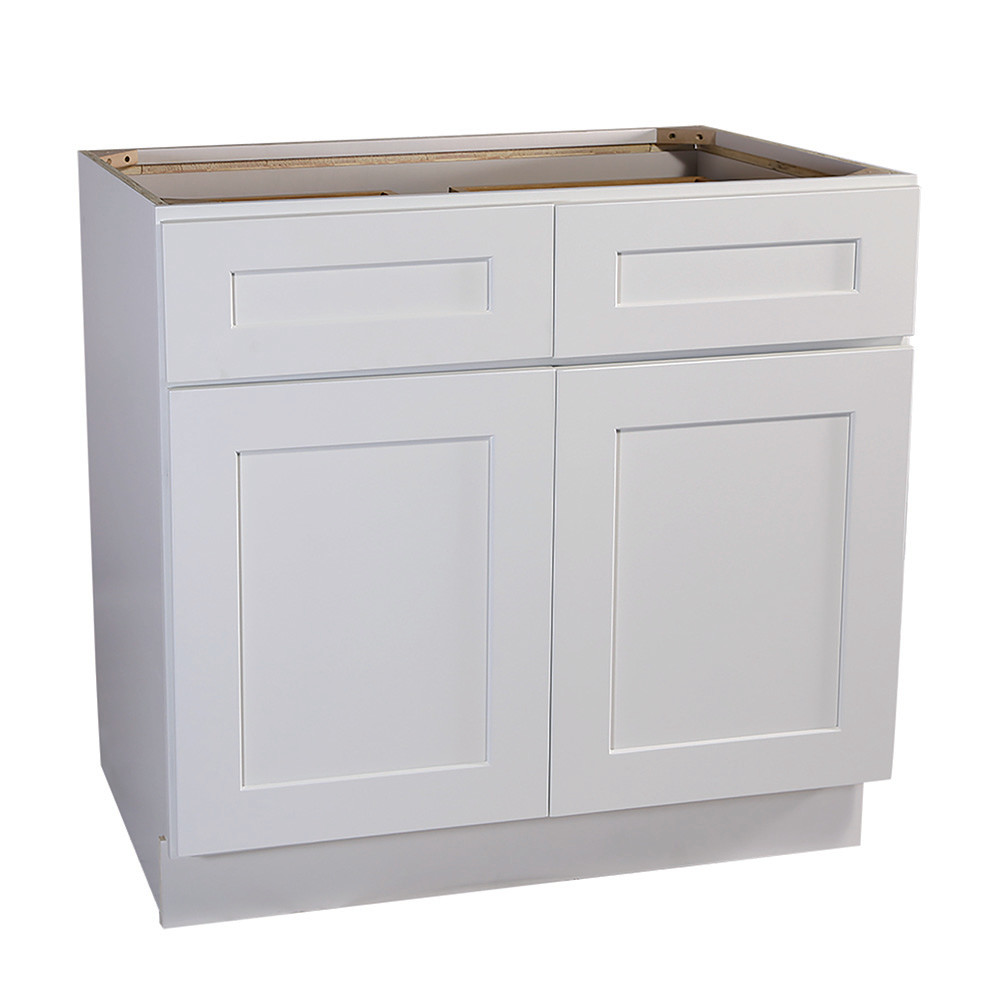 White Shaker solid wood RTA Kitchen